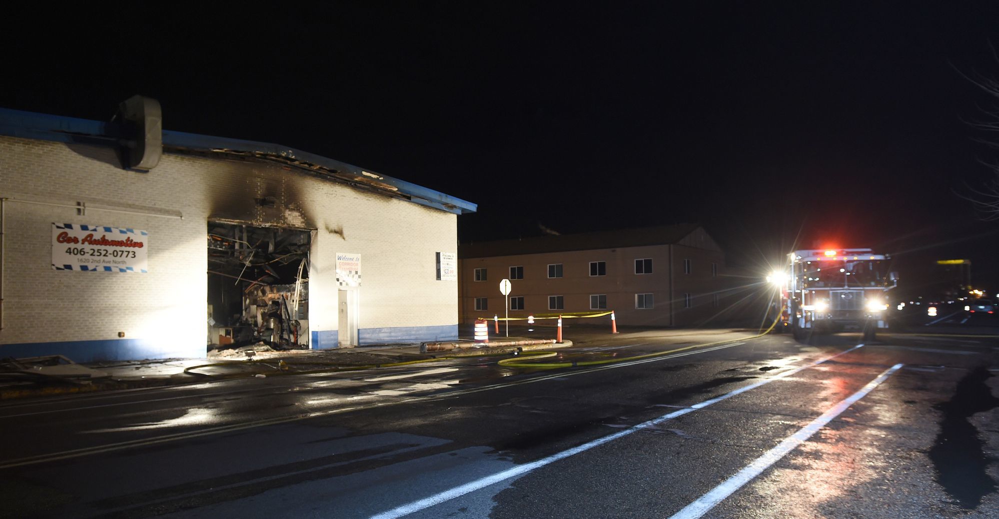 Cor fire scene